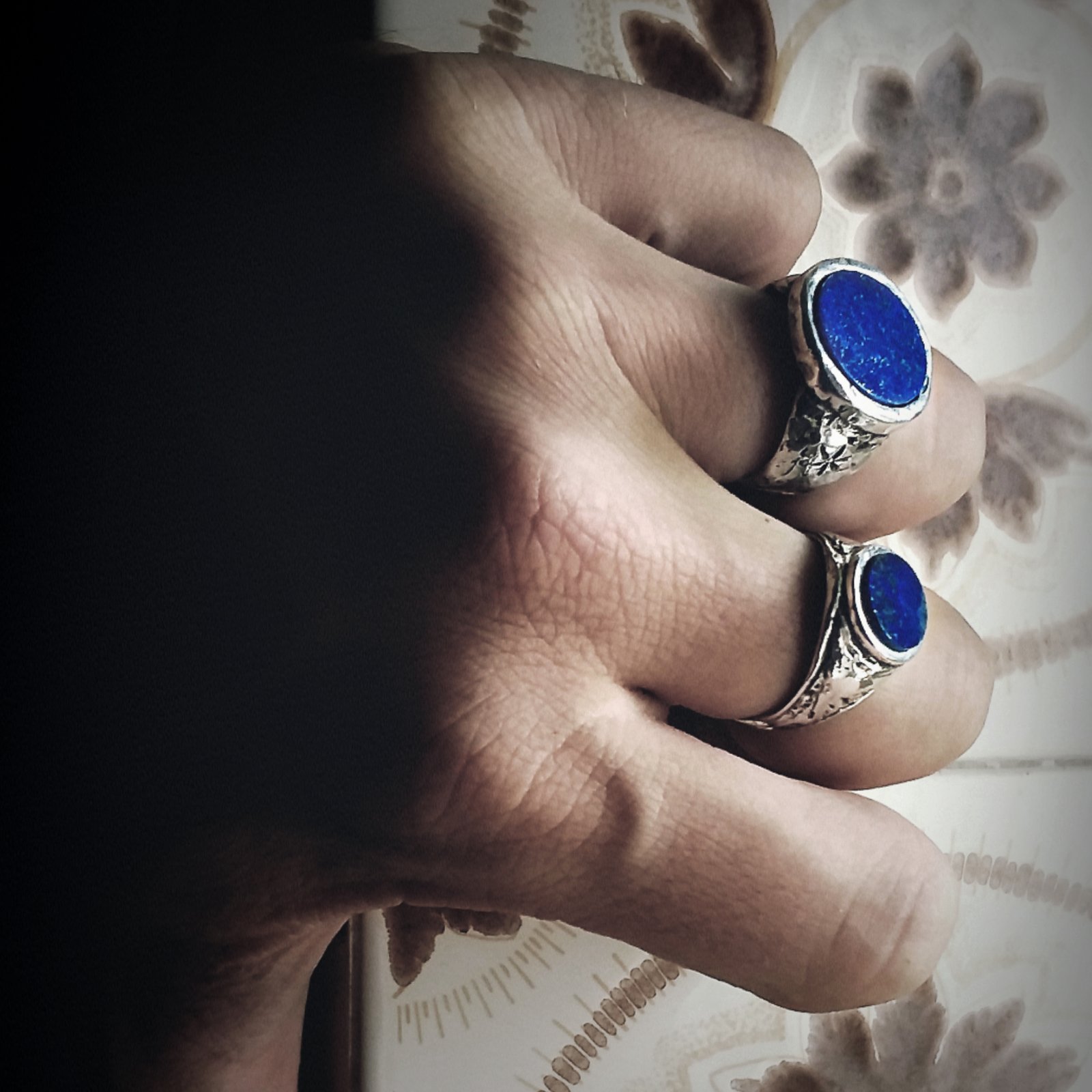 Anillo lapislazuli online hombre